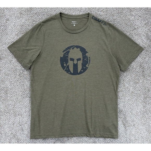 Craft Other - CRAFT SPARTAN Performance Tee Mens Size XL Army Green Athletic Fit Run Bike Race